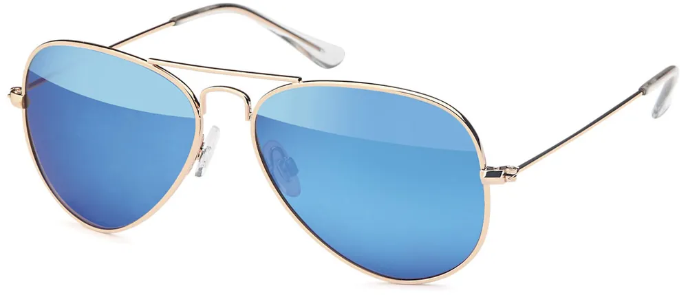Gil Polarisationsbrille Pilotenbrille goldenes Gestell Pol-Brille Polarisation