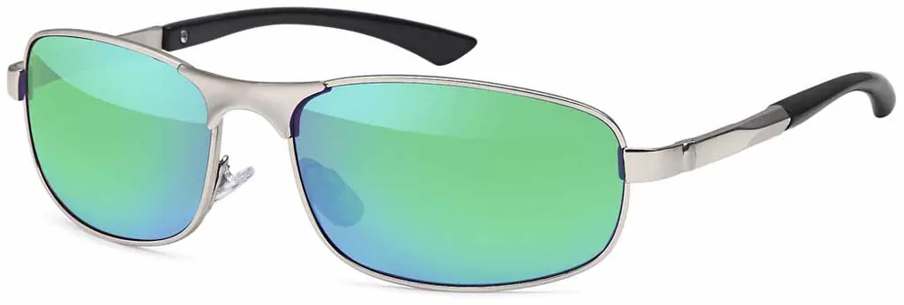 Gil Polarisationsbrille grün verspiegelte Gläser Optik Pol-Brille Polarisation