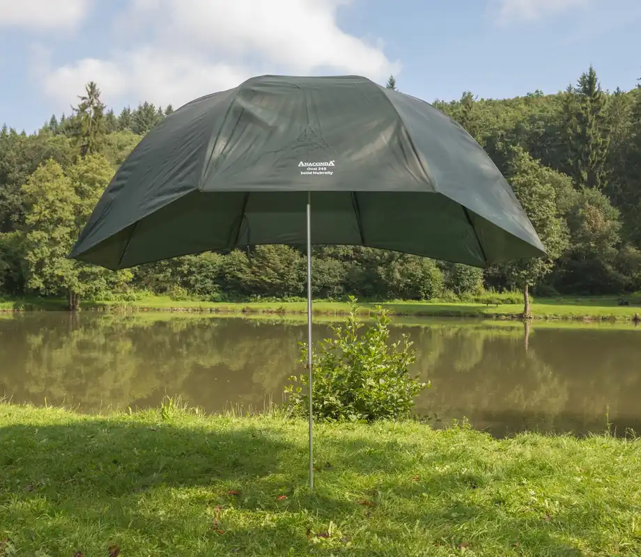 ANACONDA Oval 345 Solid Nubrolly Angelschirm Brolly Karpfen-Angeln