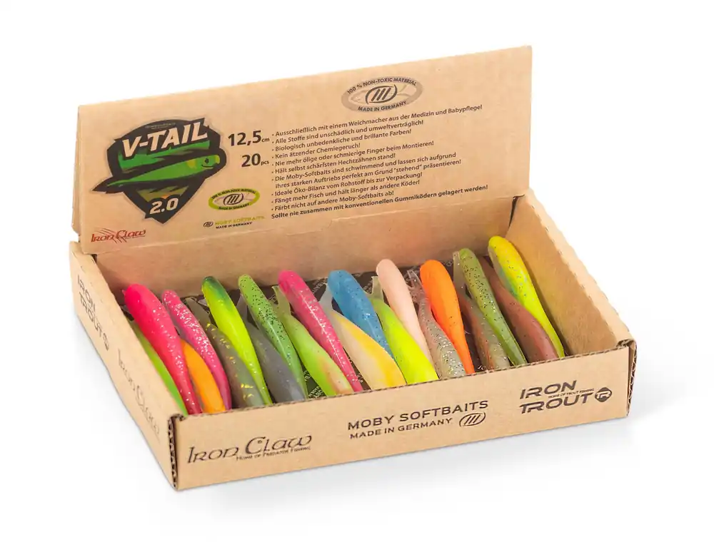 IC Moby V-Tail 2.0 TG WILD MIX Gummifische Bulk Pack