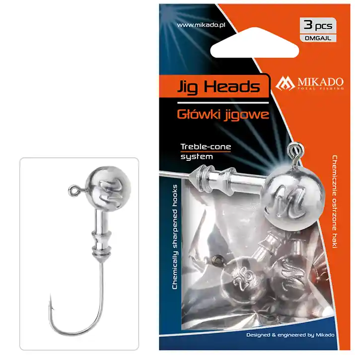 Aberdeen Mikado Jig Head 3 Stück 3/0 div Gewichte GuFi Angelzubehör Jigkopf