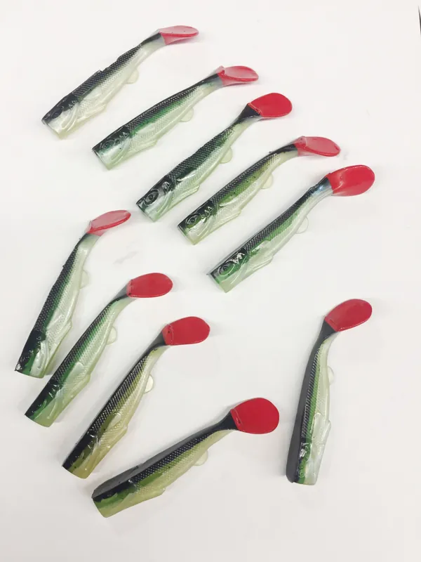 10 Stk Gummifische Iron Claw GP Gardon Gatho Shad 8cm Barsch- Zander-köder