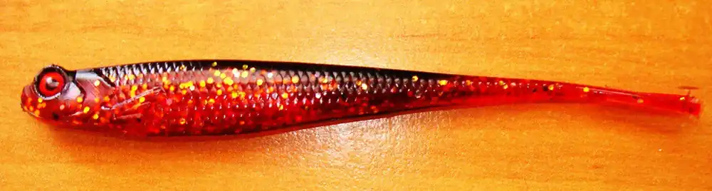 Gummifische BeeGee Splittail 13cm Zanderköder Köder Vertikalköder Drop Shot Jig