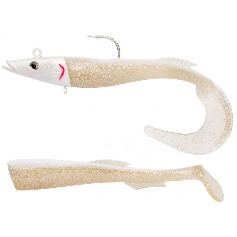 Berkley Power Sandeel 17cm 65g Snow White 2 Stück Meeresköder Gummifisch
