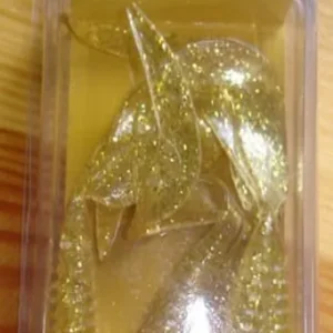 Kunstköder Delalande Twister 12cm gold-glitter Shads Zander- Barschköder Hecht