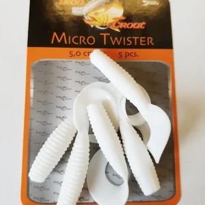 Gummi-Köder Forelle Iron Trout Micro Twister 5cm Barsch Angelköder Gummifisch
