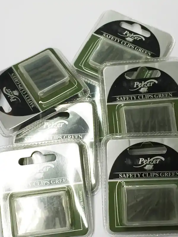50 Stk 10 Pakete Pelzer Safety Clips Boilie-s BROWN ungefischt Wiederverkauf