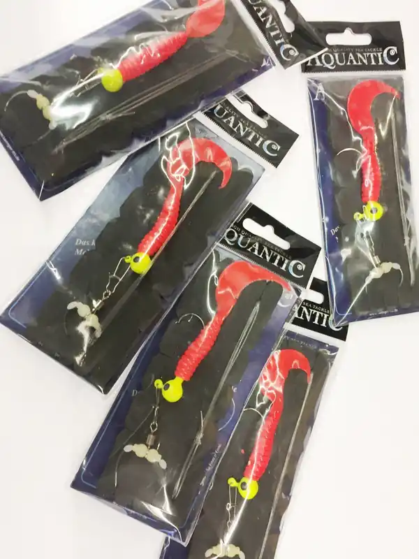 Aquantic Adjustable Twister - Rig 70cm rot 0,60mn Makrele Dorsch Paternoster