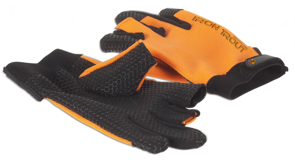 IRON TROUT Hexagripper-Glove M Handschuhe Angel-Handschuhe Nepron Fingerfrei M