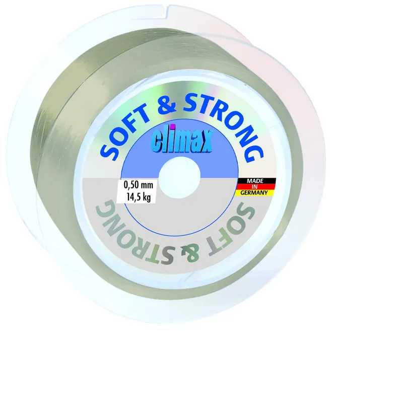 Monofile Angelschnur Climax Soft & Strong div. Stärken 1/2kg Schnur Großspule
