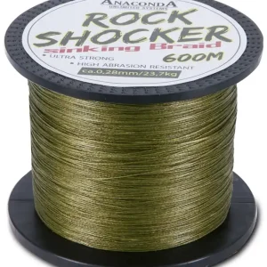 ANACONDA Rockshock sinking Braid 600m/0,30mm Karpfen-Schnur geflochtene Angel