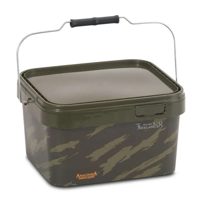 ANACONDA Freelancer Bucket 5l Square Futtereimer Karpfen-Angeln
