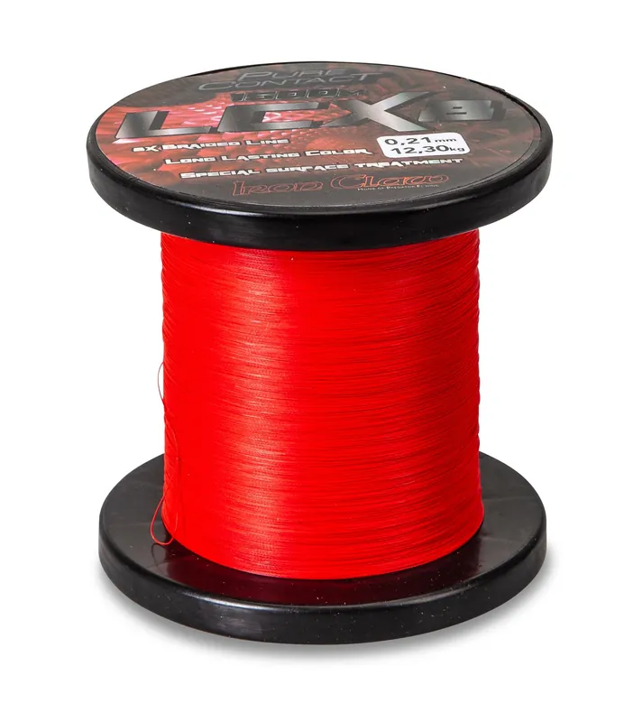 IRON CLAW Pure Contact LCX8 Red 1500m 0,21mm Großspule Schnur 1411521