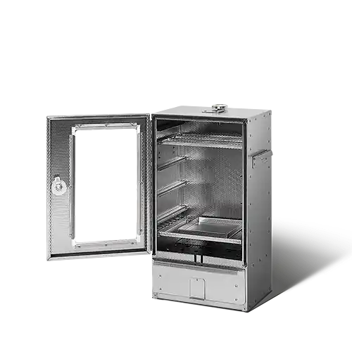 Smoki Räucherofen 70x39x26cm mit Fenster Geprägter Cr-Edelstahl 7042