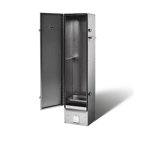 Smoki Räucherofen 110x25x25cm für Aal-Geprüfter Cr-Edelstahl Räucherschrank 1141