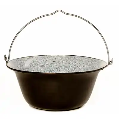 Gulaschkessel Glühweinkessel emailiert 13 Liter