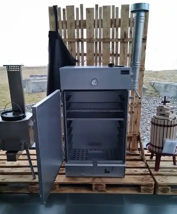 Smoki Jumbolino Räucherofen doppelwandig isoliert 127x68x47cm aus Aluminium