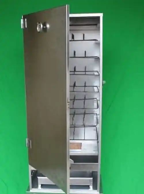 Smoki Räucherschrank Abm.:110x46x28cm für 28 Fische liegend 914 CR Edelstahl