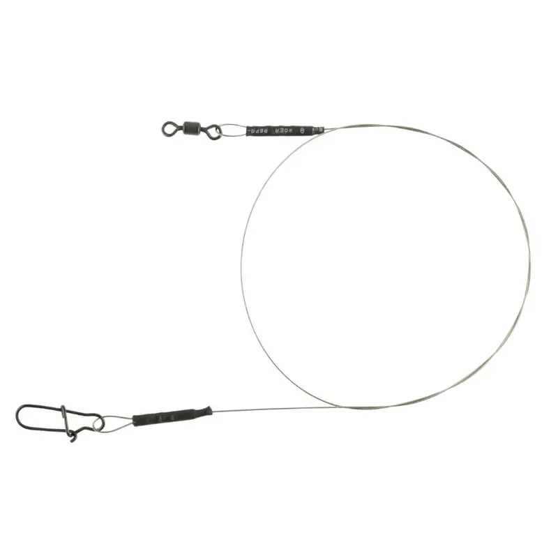 SPRO Matte Black Leader 1x19 Wire-6.8 kg / 20 cm