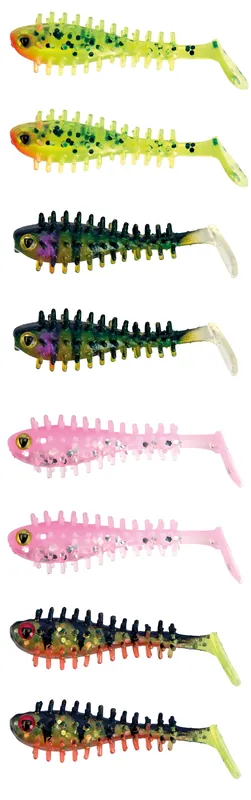 Fox Rage Micro Spikey Fry UV Mixed Colour Pack / 4 cm-