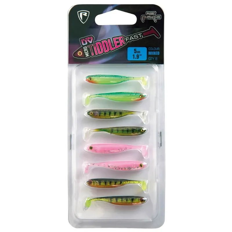 Fox Rage Micro Tiddler Fast Ultra UV Mixed Colour Pack / 5 cm-