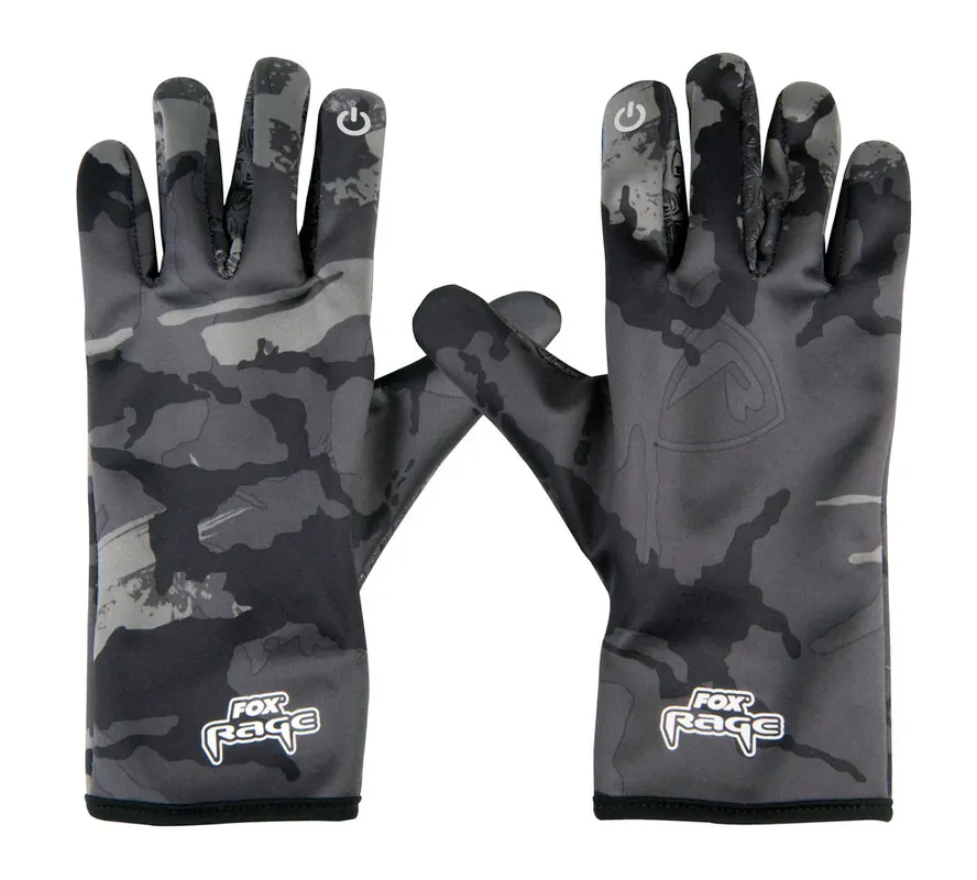 Fox Rage Thermal Camo Gloves-M