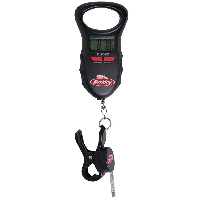 Berkley Digital Fish Scale 50 lb with Tape Measure (1,20 m)-