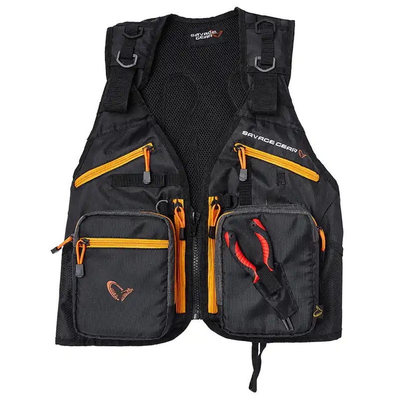 Savage Gear Pro-Tact Spinning Vest One Size (Black)-