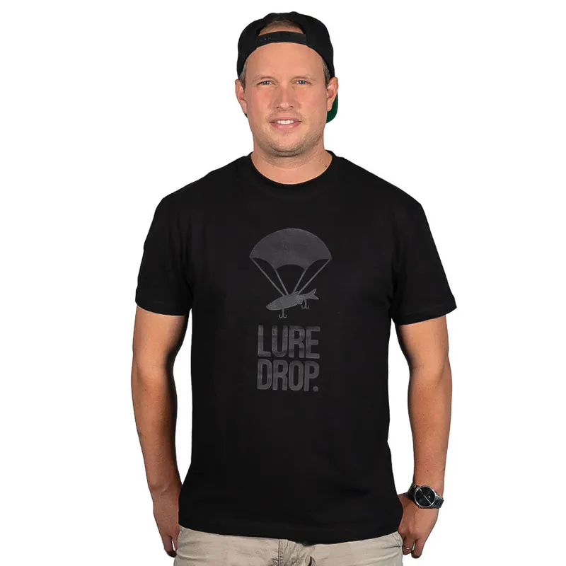 Hecht & Barsch LURE DROP T-Shirt "Logo" All Black-L