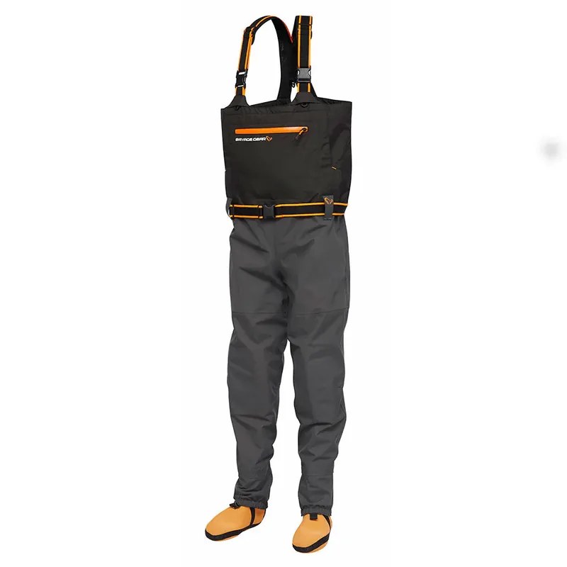 Savage Gear SG8 Chest Wader (Grey Black)-L