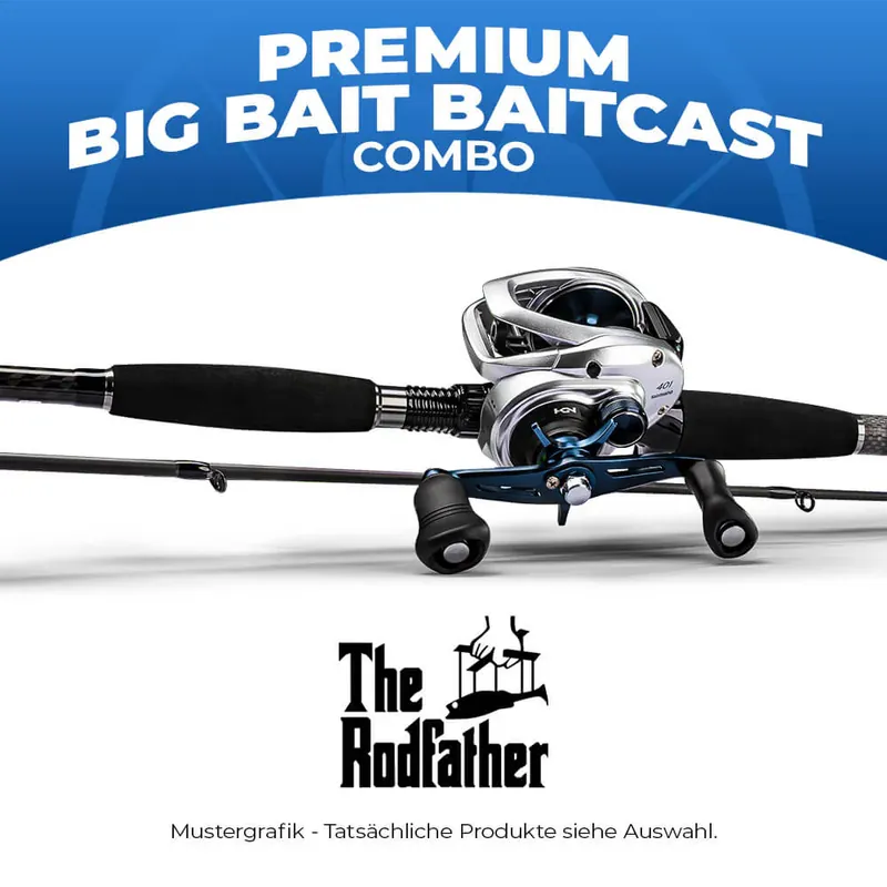 Hecht & Barsch Premium Big Bait Baitcast Combo-
