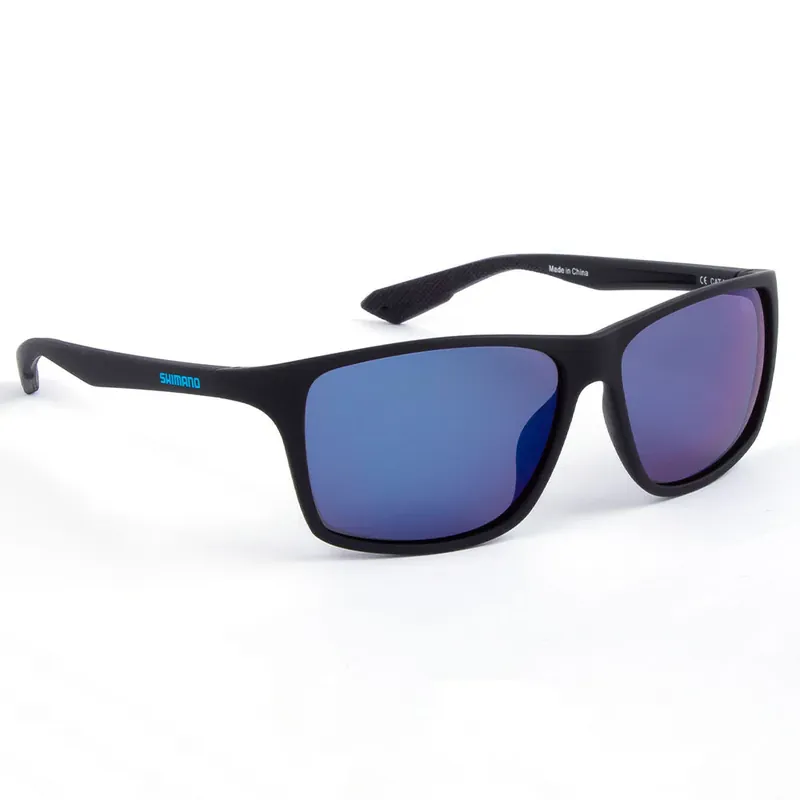 Shimano Eyewear Matte Black / Blue Mirror-