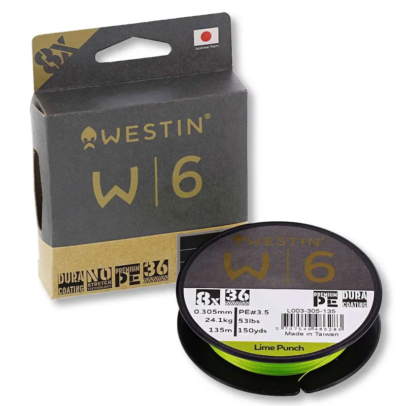 Westin W6 8-Braid (Lime Punch) / 135 m-