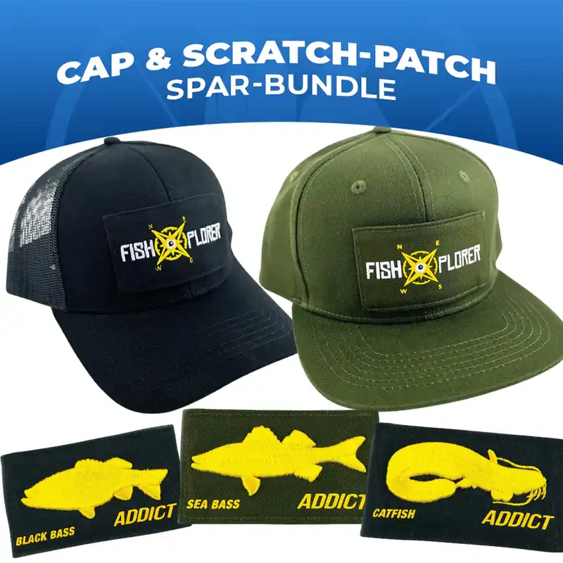 FishXplorer Trucker / Snapback Cap + Scratch-Patch | Spar-Bundle-
