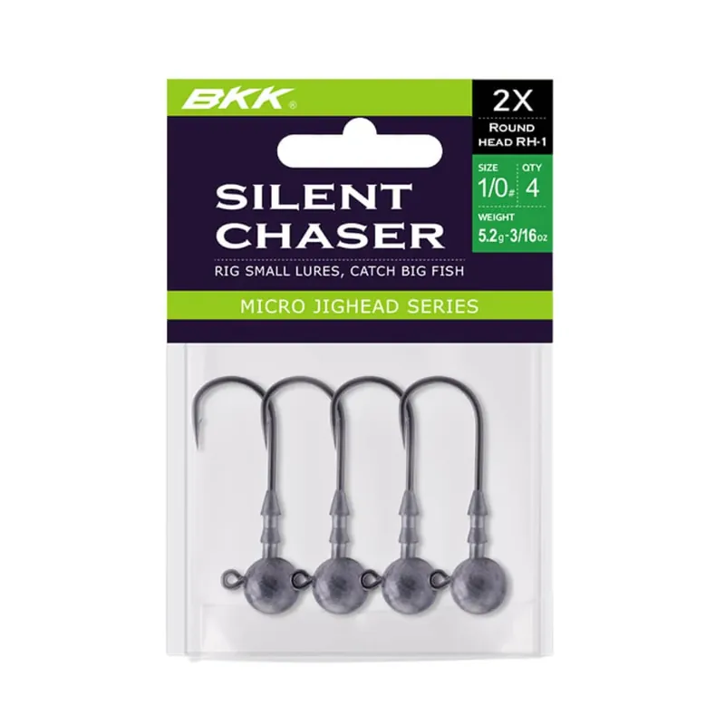 BKK Round Head Silent Chaser Micro Jighead Series 4/0-4/0