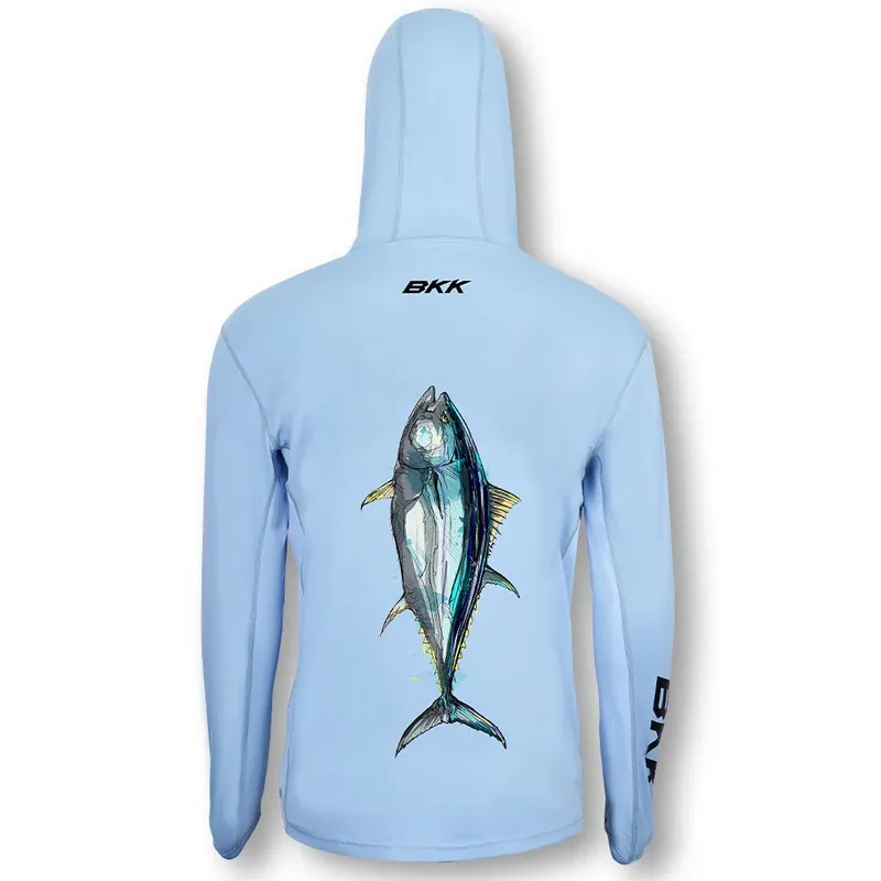 BKK Long Sleeve Performance Shirt Tuna (Light Blue)-L