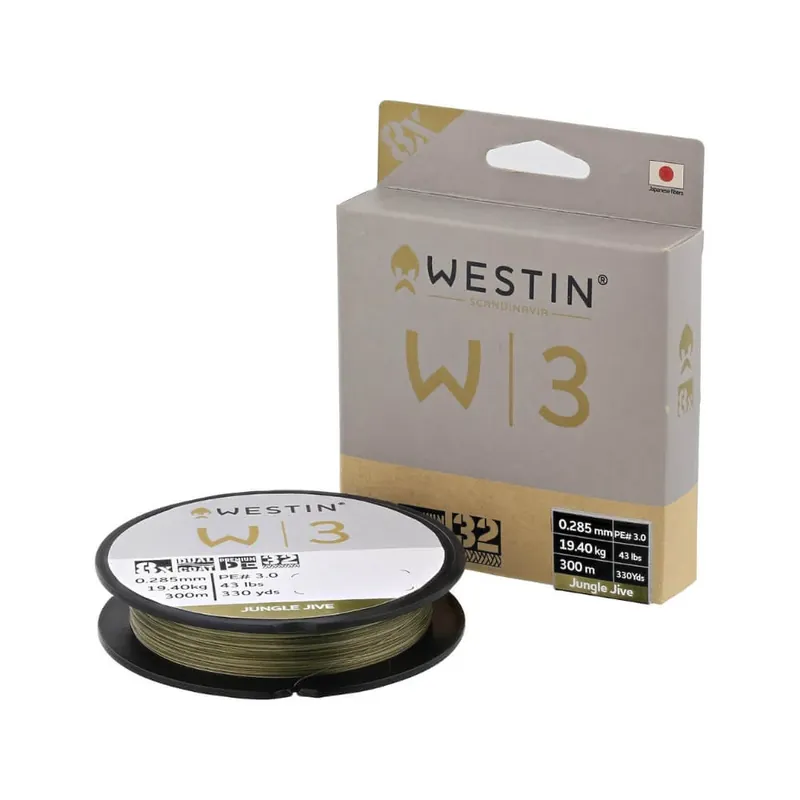 Westin W3 Deadbait 8-Braid / 300 m-0.285 mm / 19.4 kg / PE 3.0