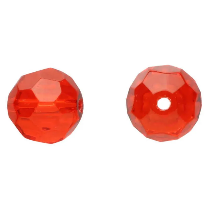 DEKA Glass Beads Red / rote Glasperlen-S