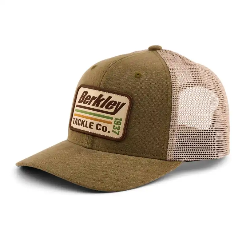 Berkley Striper Trucker Cap (Olive Khaki)-