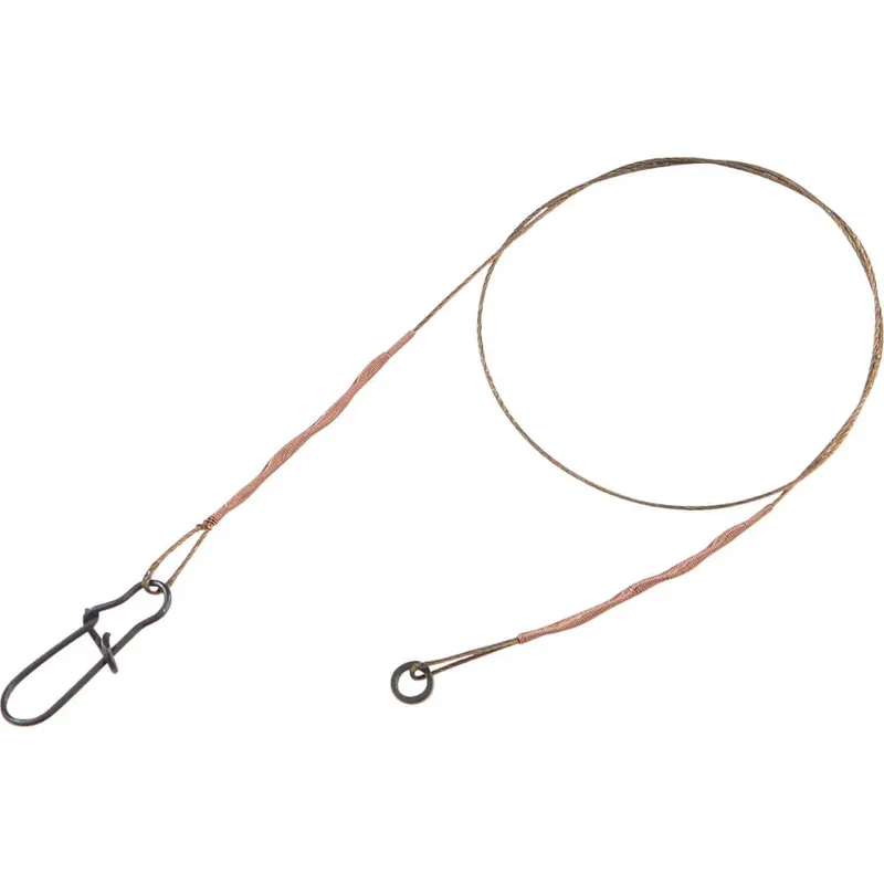 Balzer 7x7 Stahlvorfach mit Solid Ring und Snap / 21 cm-
