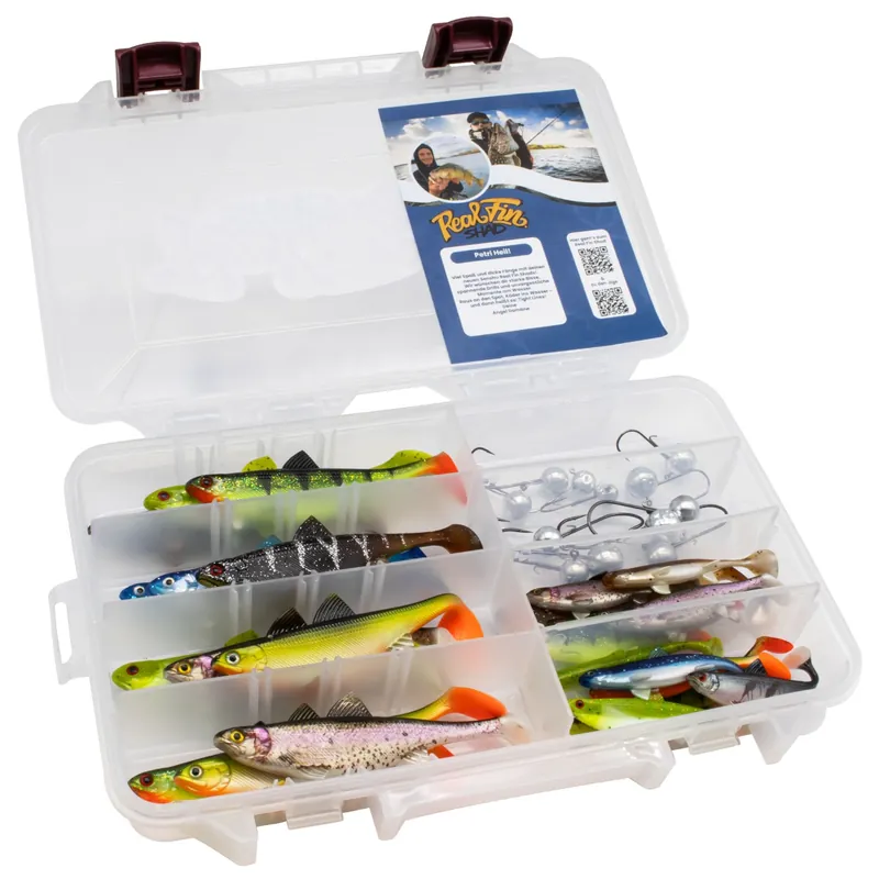 Senshu Real Fin Shad Promo Box - Kunstköderset