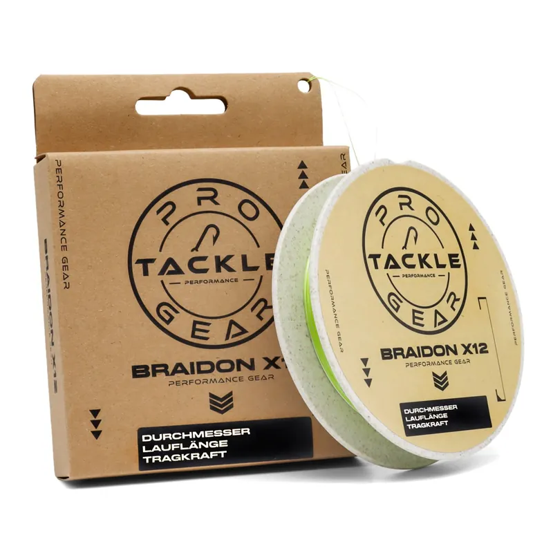Pro Tackle BraidOn X12 - geflochtene Schnur Durchmesser / Tragkraft: 0,10mm - 6,5kg | Länge: 135m
