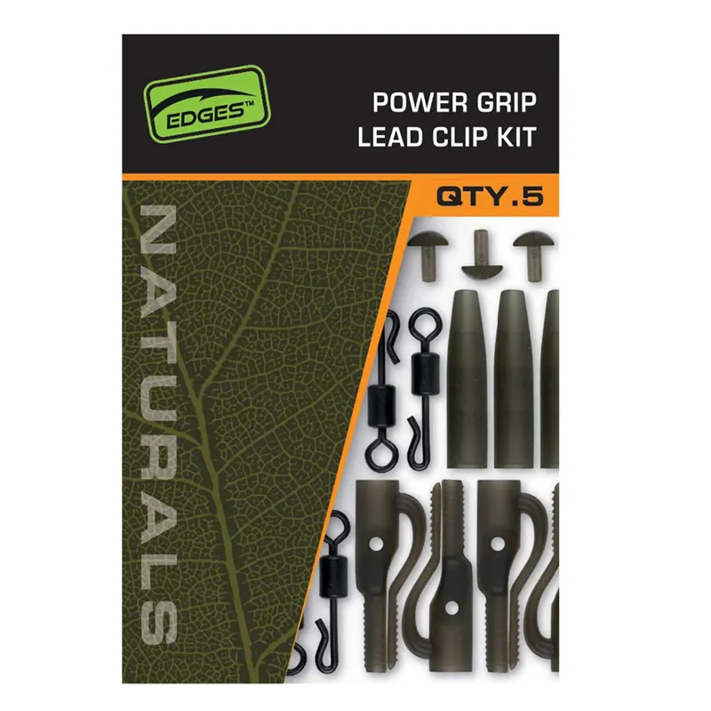 Fox Edges Naturals Power Grip Lead Clip Kit - Karpfenzubehör