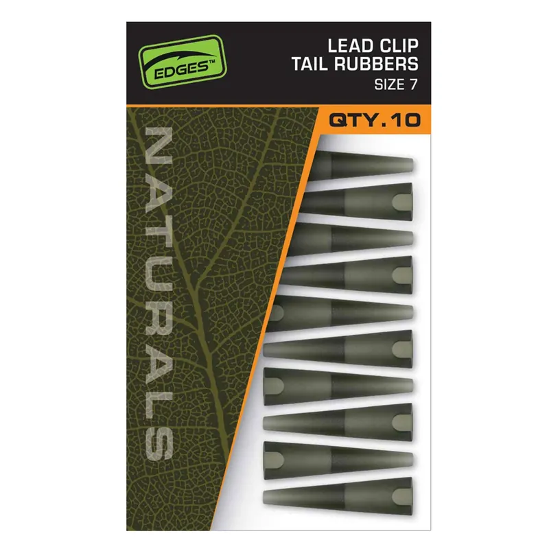 Fox Edges Naturals Lead Clip Tail Rubbers - Karpfenzubehör