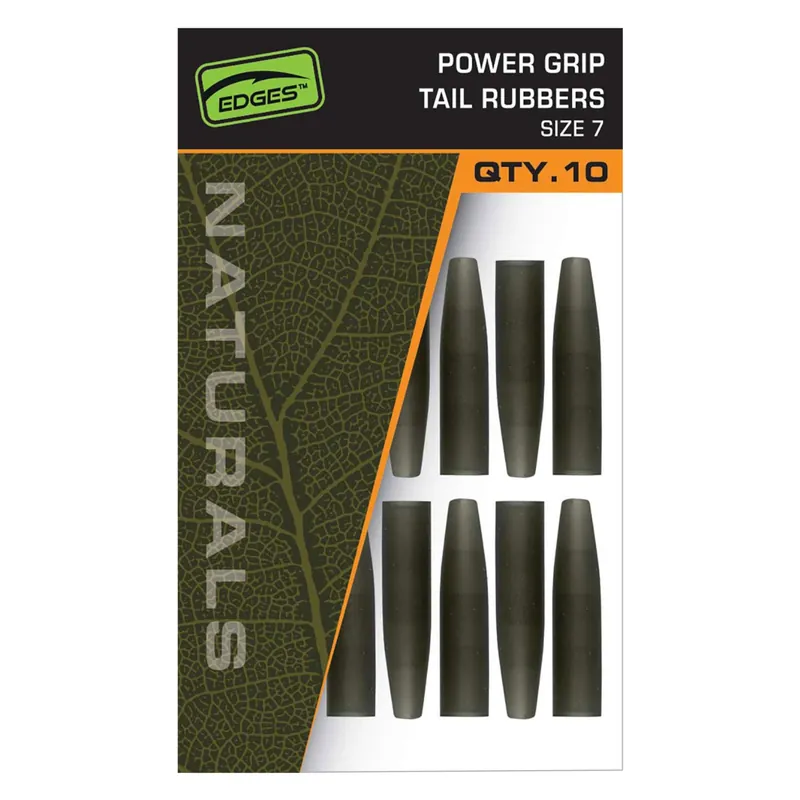 Fox Edges Naturals Power Grip Tail Rubbers - Karpfenzubehör
