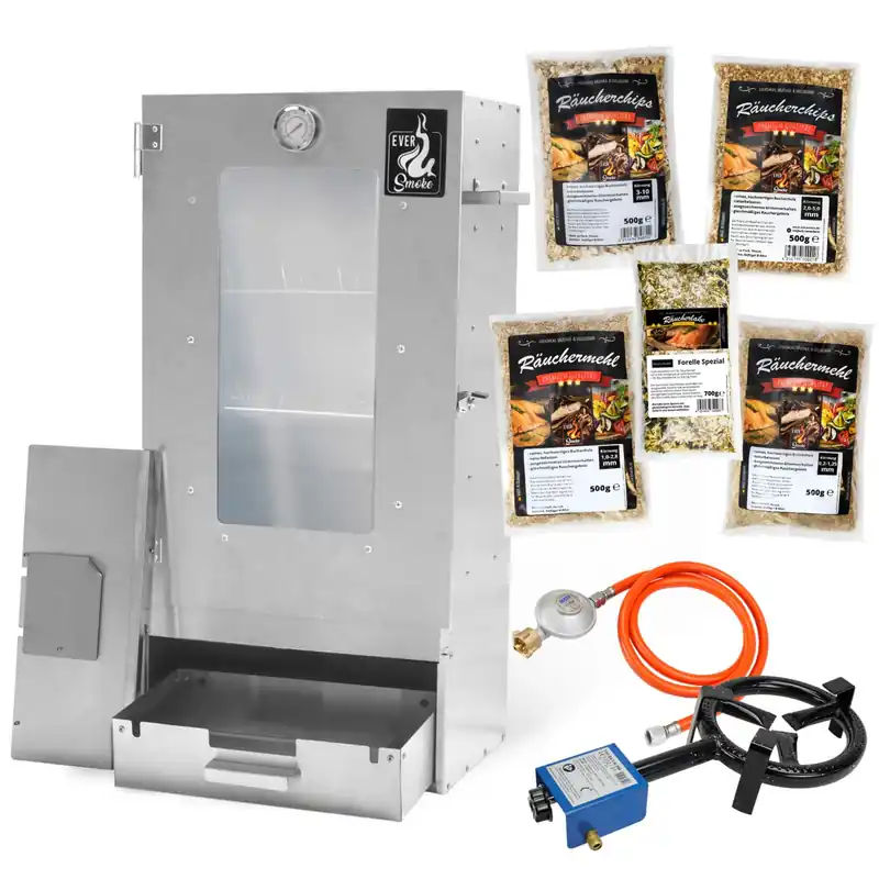 Eversmoke Räucherofen Excellent II (galvanisiert) Medium Gas