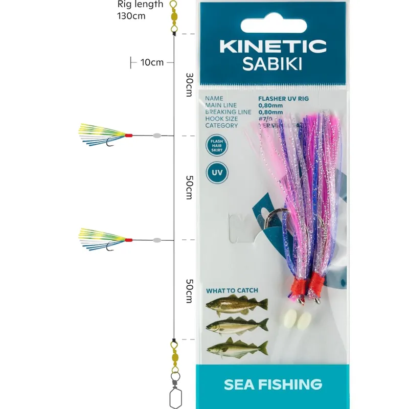 Kinetic Sabiki Flasher UV - Meeresvorfach