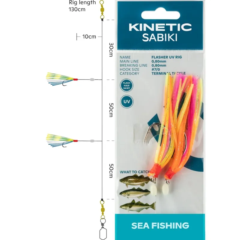 Kinetic Sabiki Flasher UV - Meeresvorfach
