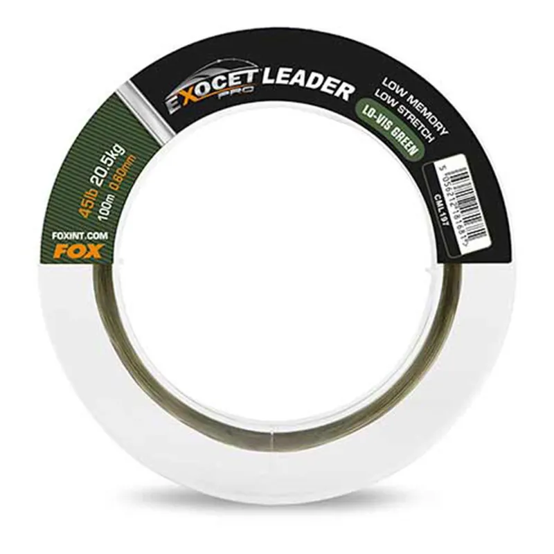 Fox Exocet Pro Leader - Vorfachmaterial Ausführung: 45lbs (20,5kg) - 0,60mm
