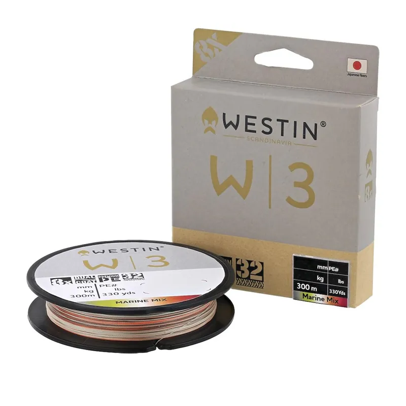 Westin W3 8-Braid Marine Mix - geflochtene Schnur Durchmesser / Tragkraft: 0,165mm - 7,9kg